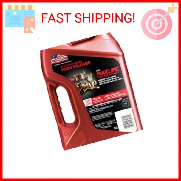 Valvoline High Mileage with MaxLife Technology SAE 10W-40 Synthetic Blend Motor