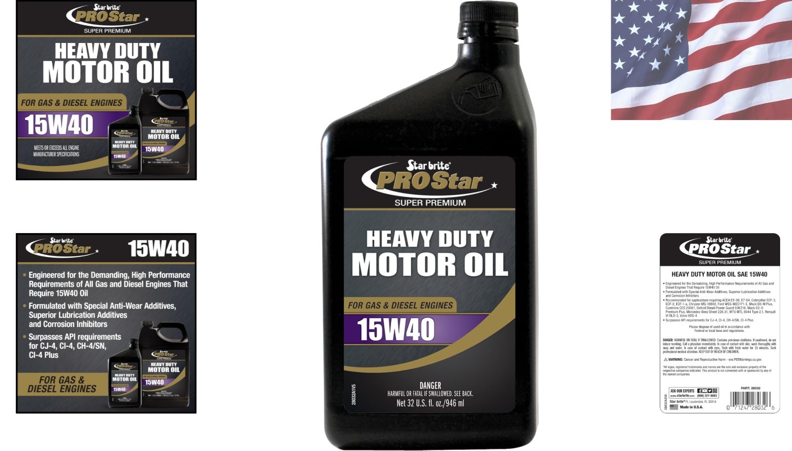Pro Star Super Motor Oil SAE 15W-40 – High Performance, Heavy-Duty Engine Pr…