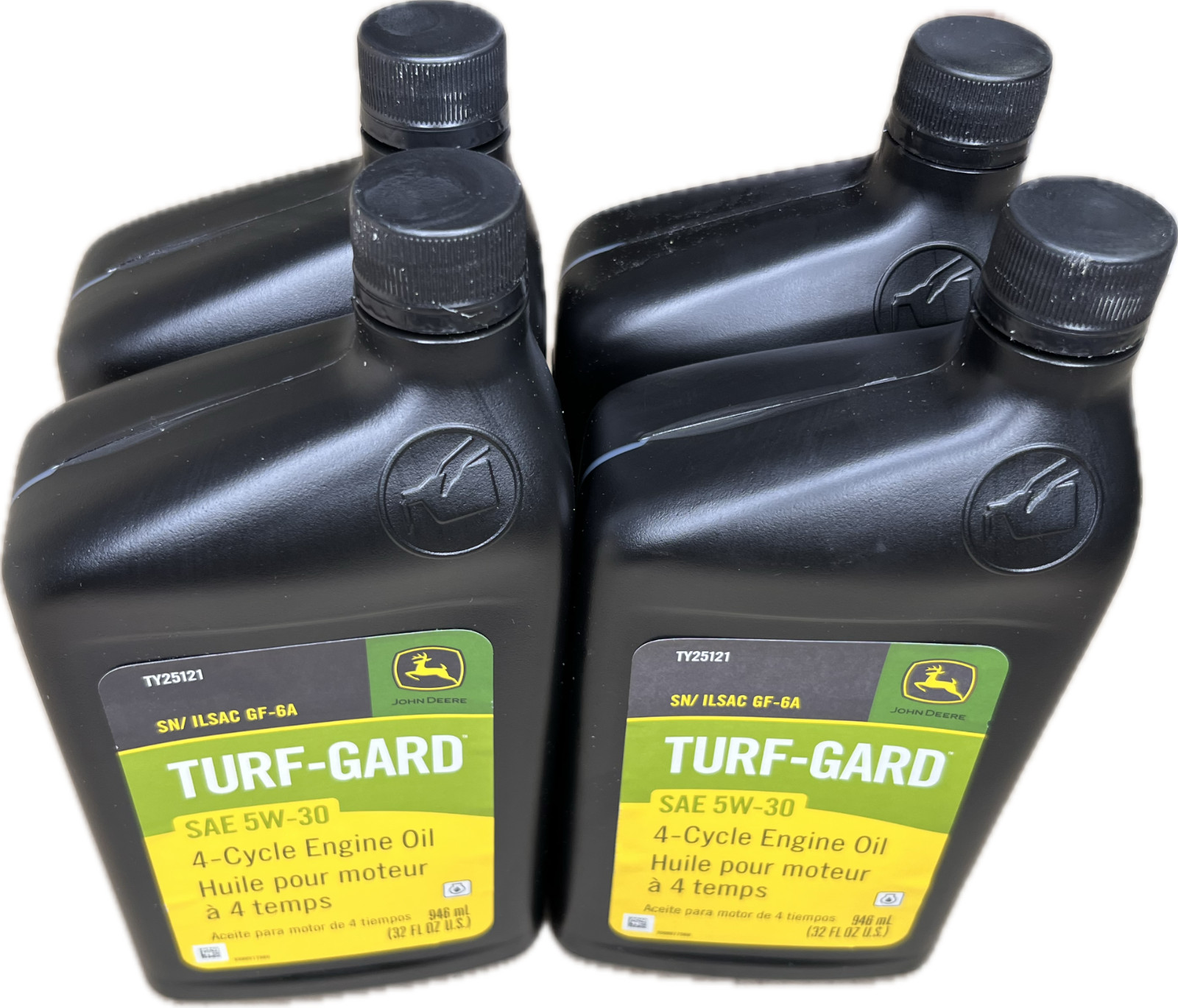 John Deere 5w-30 5w30 Turf-Gard 4-Cycle Gas Engine Oil 32oz TY25121x4q