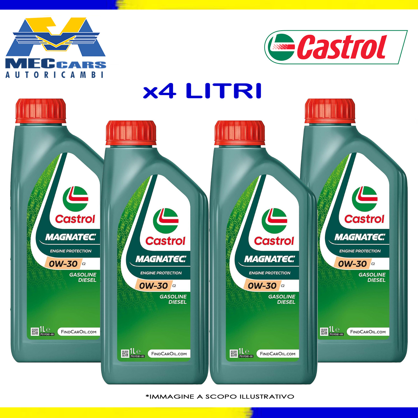 CASTROL MAGNATEC 0W30 C2 ENGINE OIL ACEA C2 | PSA APPROVAL B71 2312 | 4 LITRES