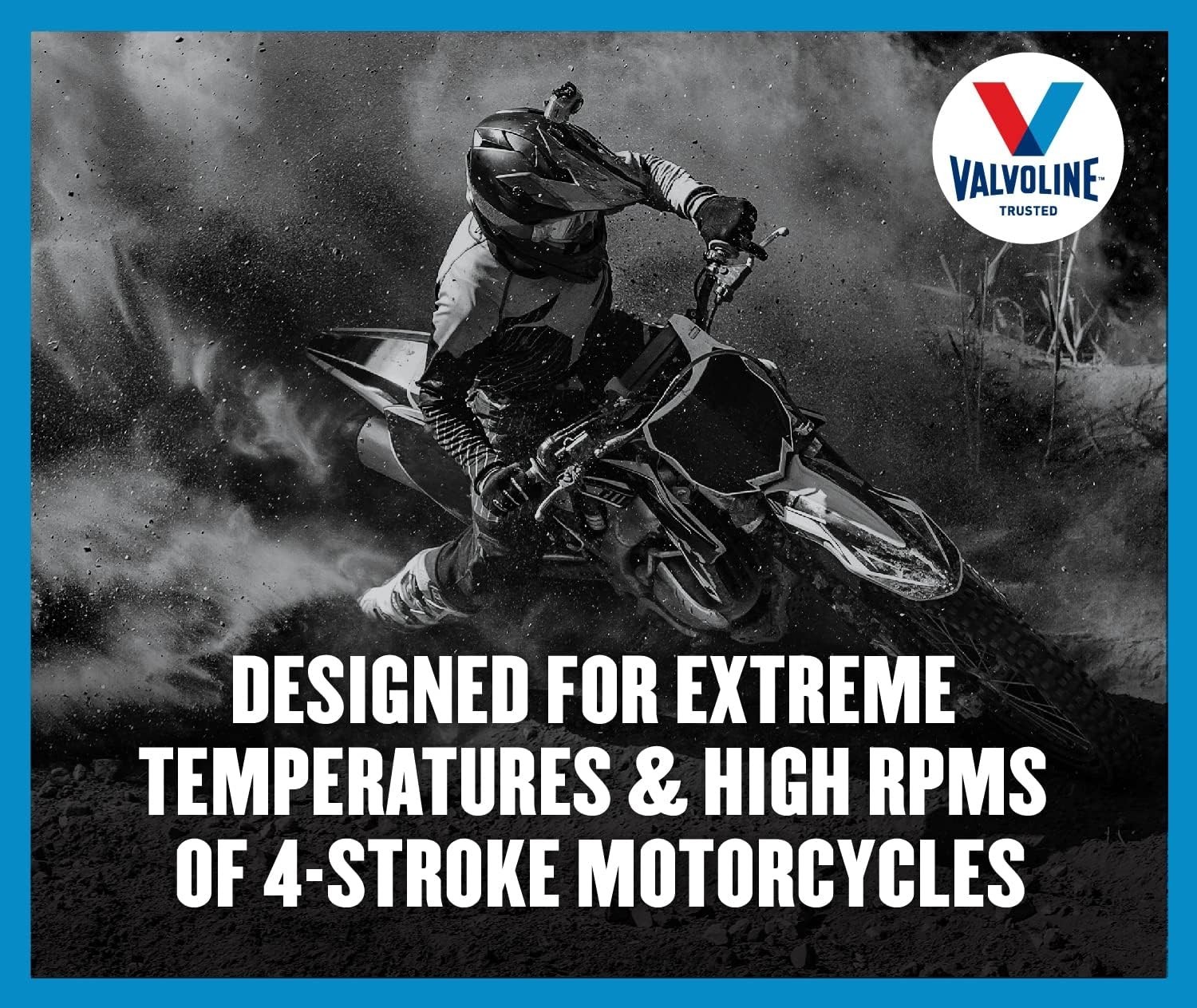 4-Stroke Motorcycle SAE 20W-50 Motor Oil 1 QT Pack of 4