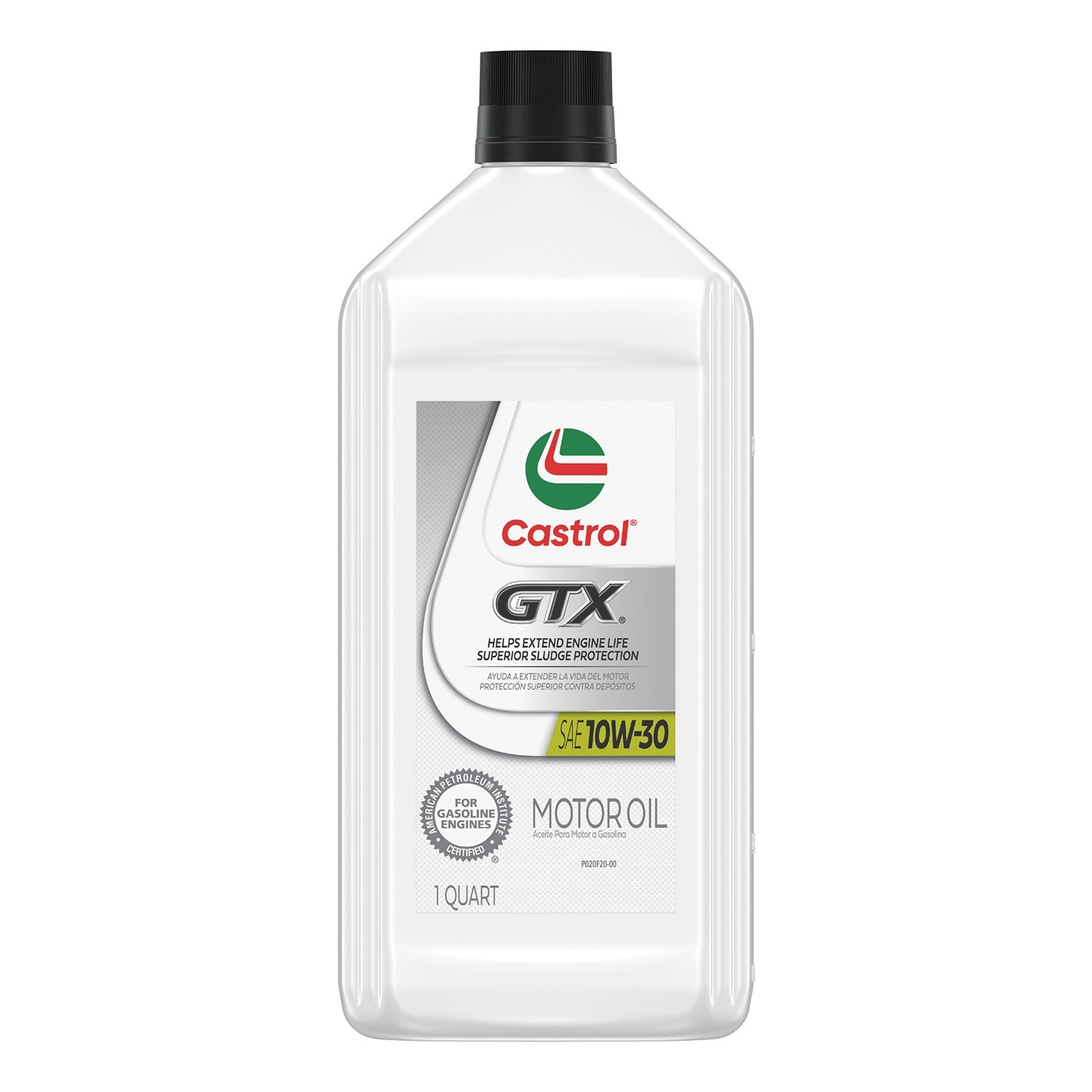 Castrol GTX 10W-30 Synthetic Blend Motor Oil, Case of 6-1 Quart Bottles | 15B400