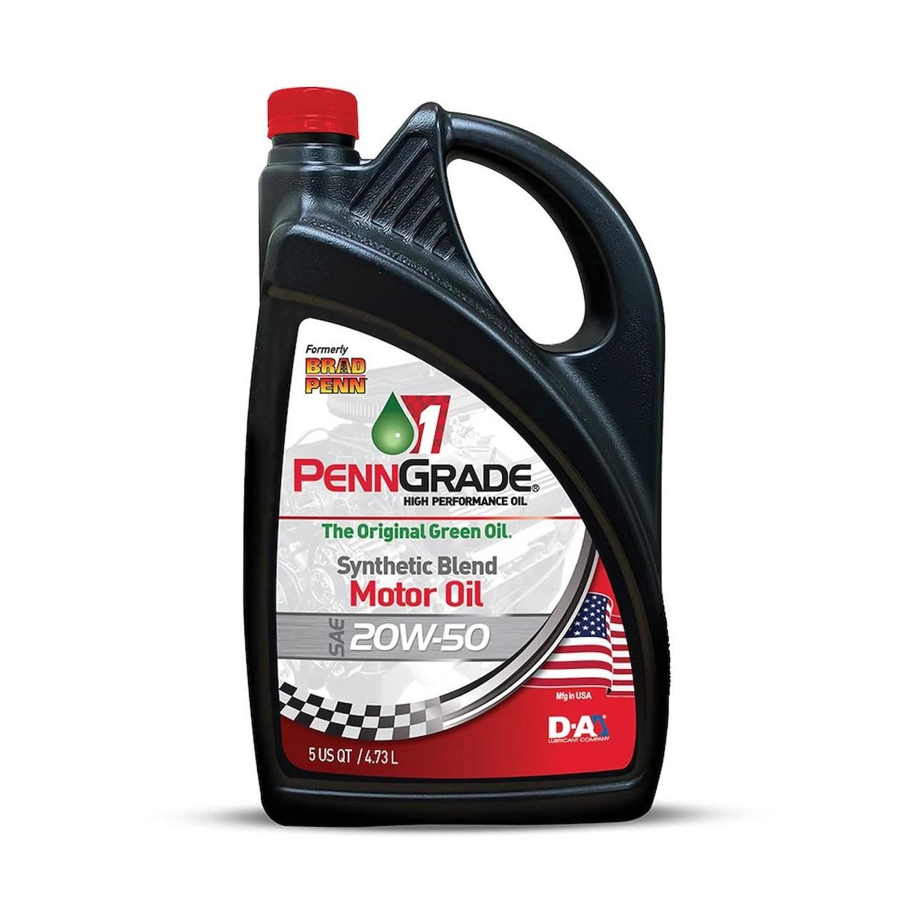 PennGrade 1 Synthetic Blend High Performance Oil SAE 20W-50 5qt Jug 71190
