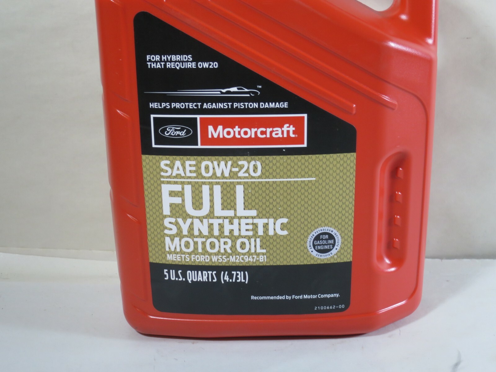 Motorcraft Fluid XO-0W20-5QFS SAE 0W-20 Premium Full Synthetic Motor Oil