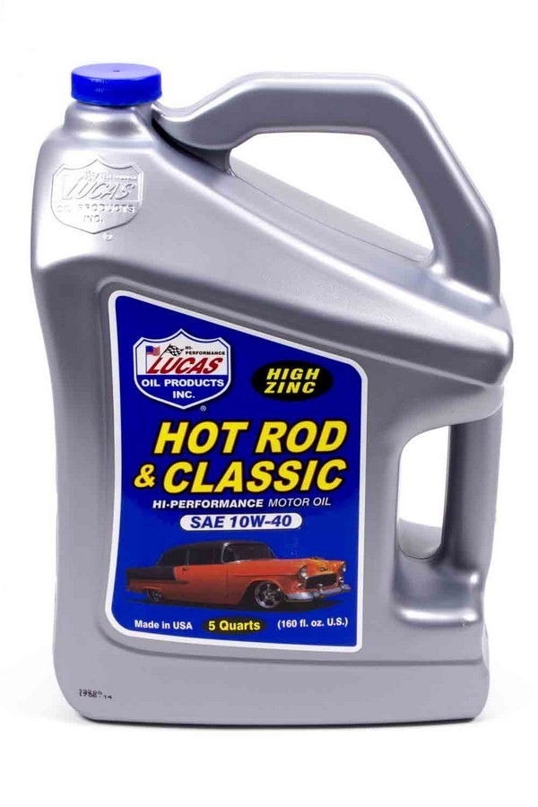 Lucas Oil LUC10683, One 10W40 Petroleum Oil 5Qt Jug Performance Racing Parts