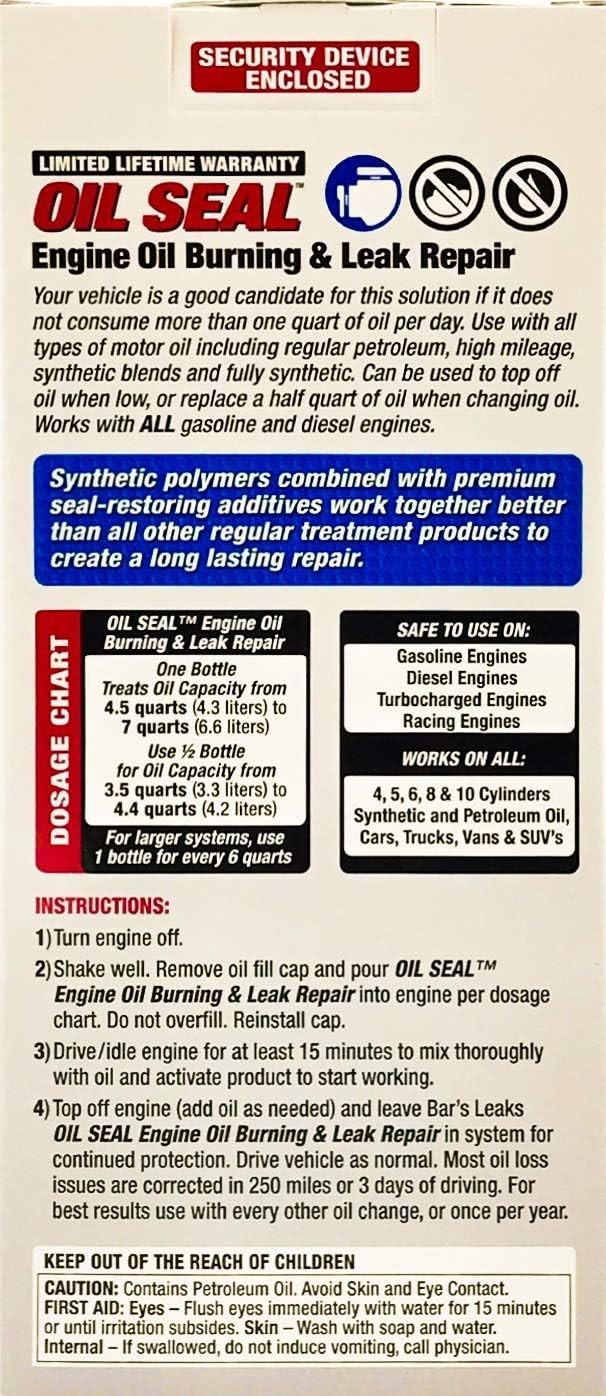 Universal Fit OS-1 Oil Seal in 16.9 oz – Effective Leak & Oil Burning Solution