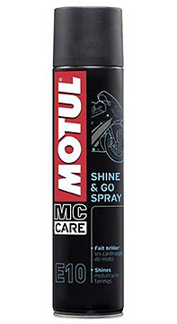 Motul E10 400ml Glossy Silicone Hull Plastic Clean & Enliven Spray