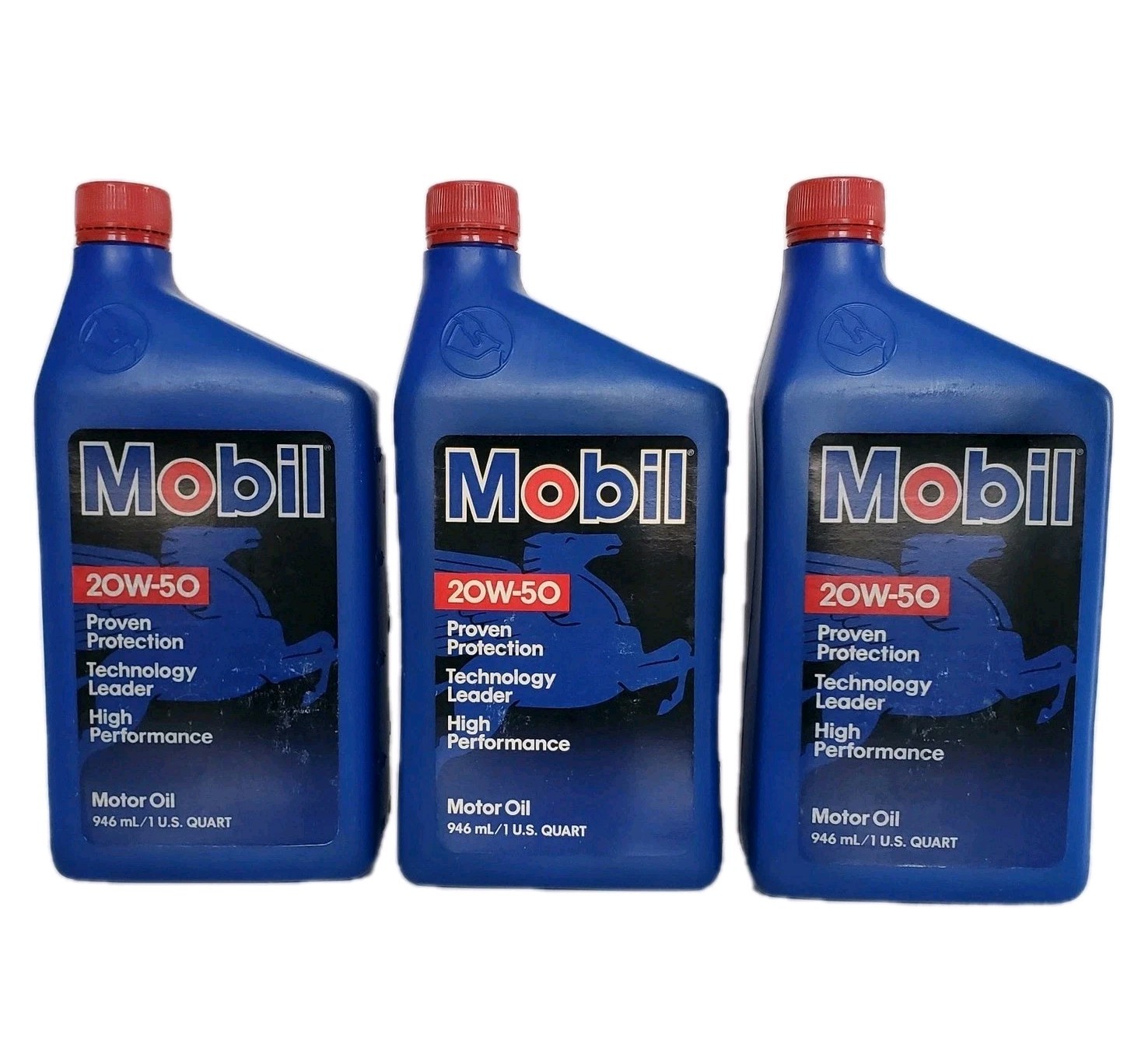 NOS 3qts Reg. Mobil Oil SAE 20W-50 for Gas/Diesel High Performance NOT SYNTHETIC