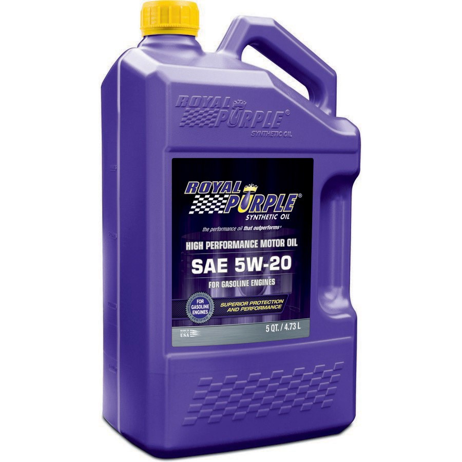 Royal Purple 53520, Set of 3 5W20 Multi-Grade Sae Oil 3X5-Qt Bottles Performance