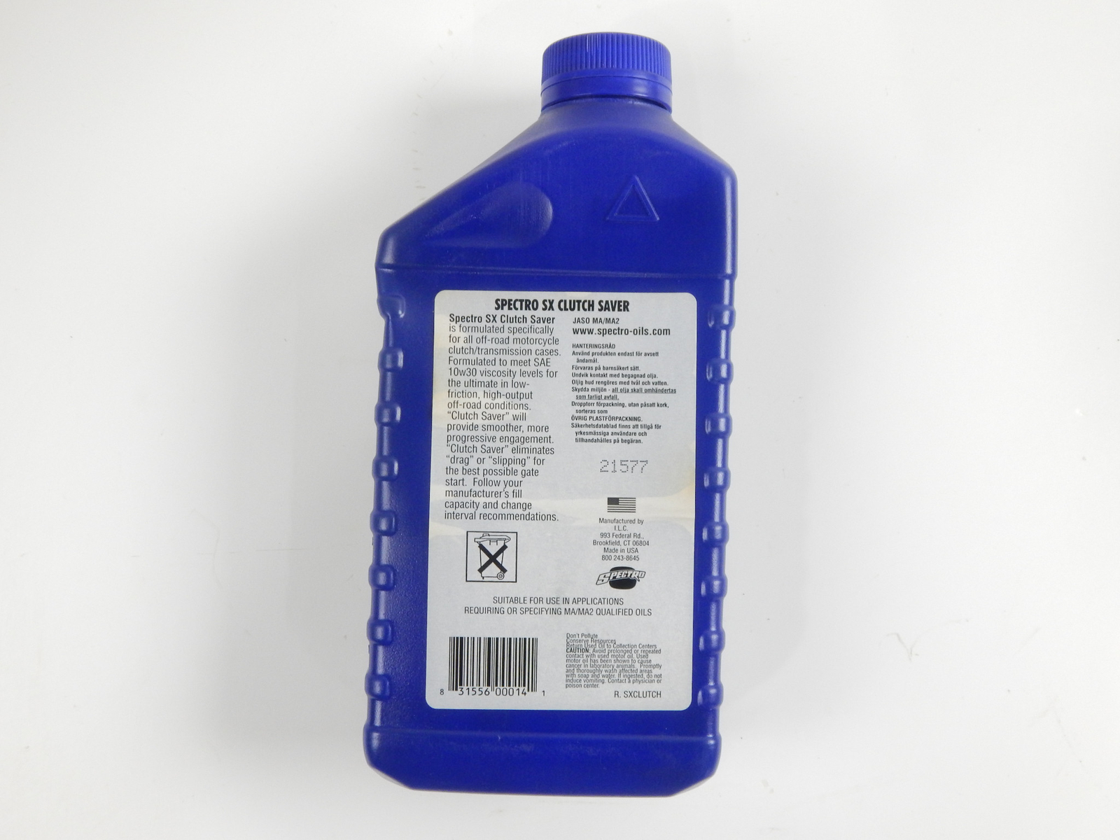 SPECTRO SX CLUTCH SAVER TRANSMISSION OIL SAE 10w30 1 U.S. QUART / 946 ml