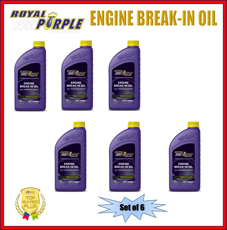 Royal Purple Synthetic 10W-30 Engine Break-In Oil 1-Qt. Bottle Set of 6 06487