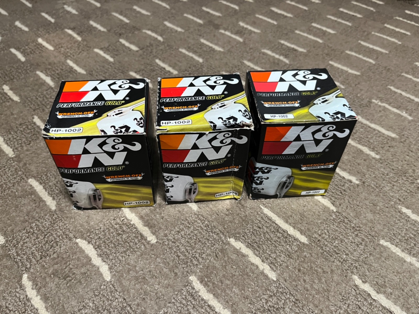 K&N OIL FILTERS HP-1002 Gold Quantity 3
