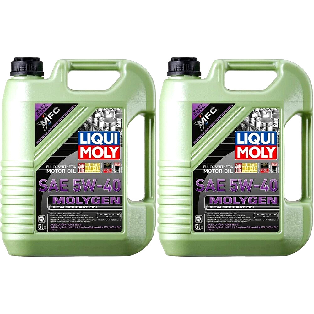 Liqui Moly Molygen SAE 5W-40 Fully Synthetic New Generation Engine Oil, 10 Liter