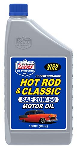 Lucas Oil Hot Rod & Classic Car HP Motor Oil SAE 20W-50, 1 Quart (Pack of 1)