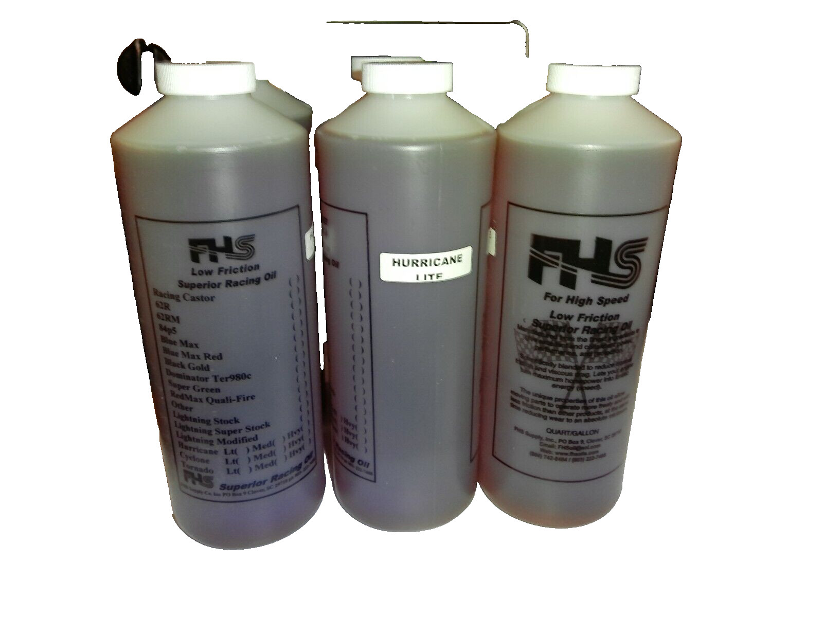 FHS RACING OIL HURRICANE LITE FREE SHIPPING 6 QUART CASE
