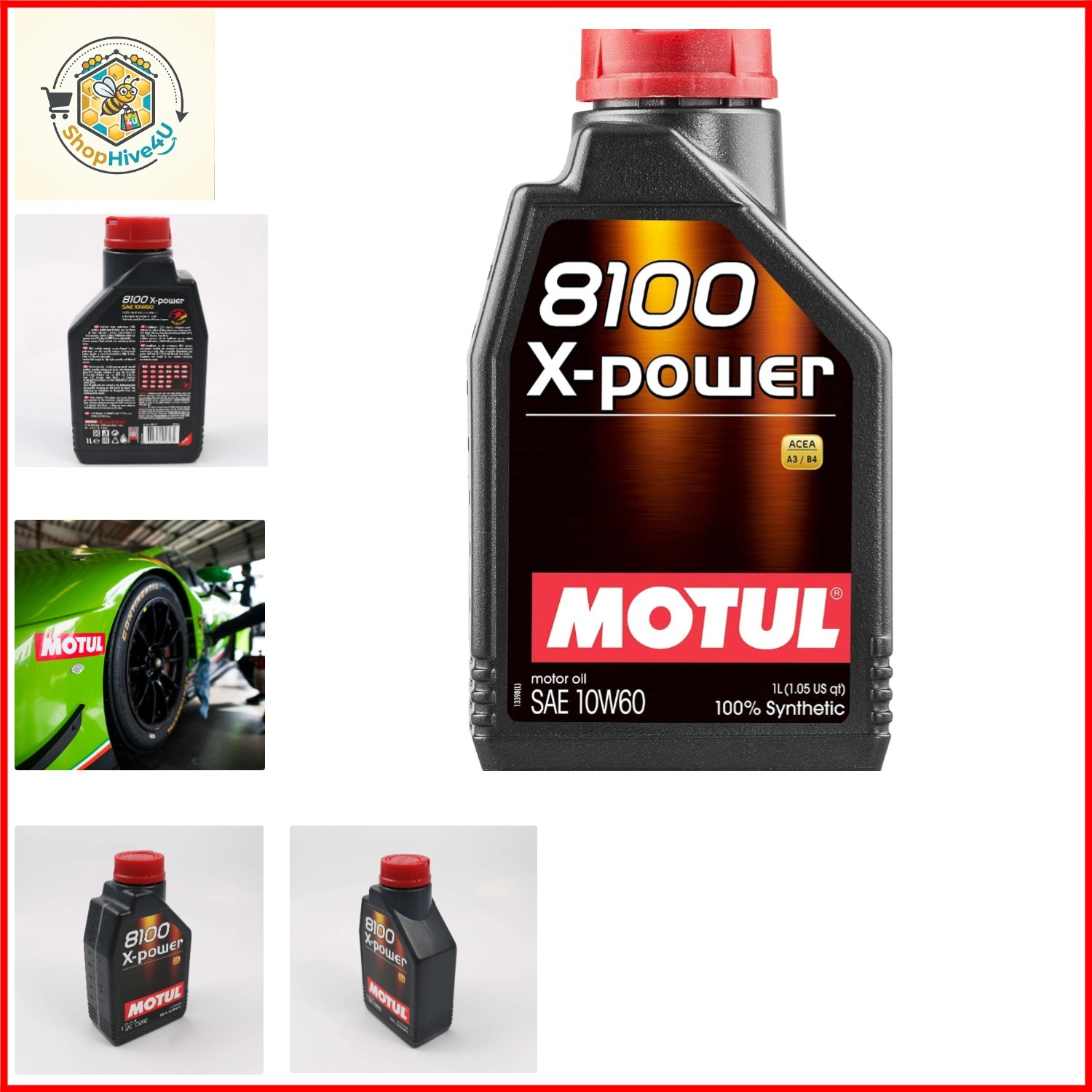 106142 8100 10W60 X-Power Synthetic Engine Oil -Acea A3/B4 1-Liter, 33.81 Flu…