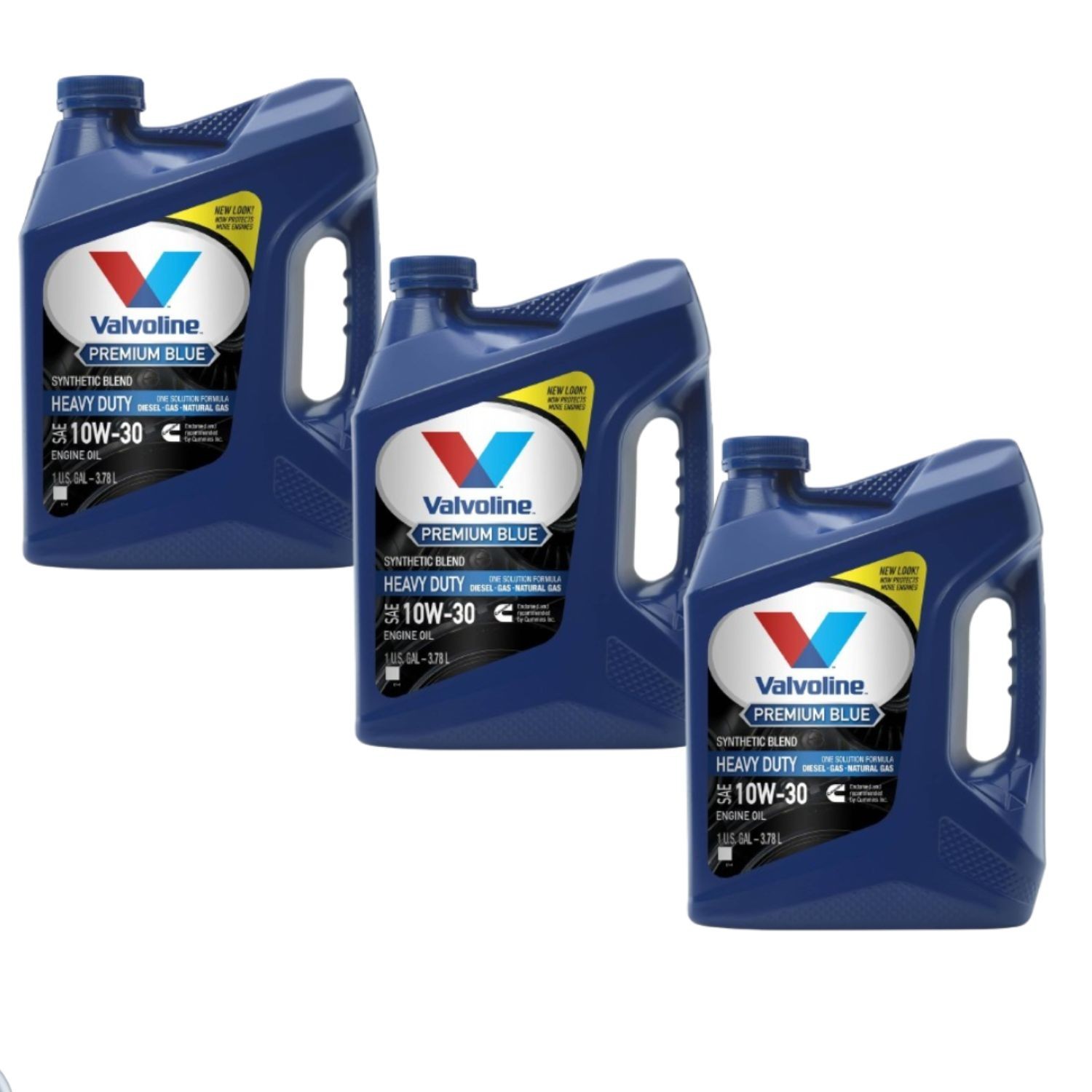 SALE- 3 Pack Valvoline Premium Blue One Solution GEN2 10W-30 Motor Oil