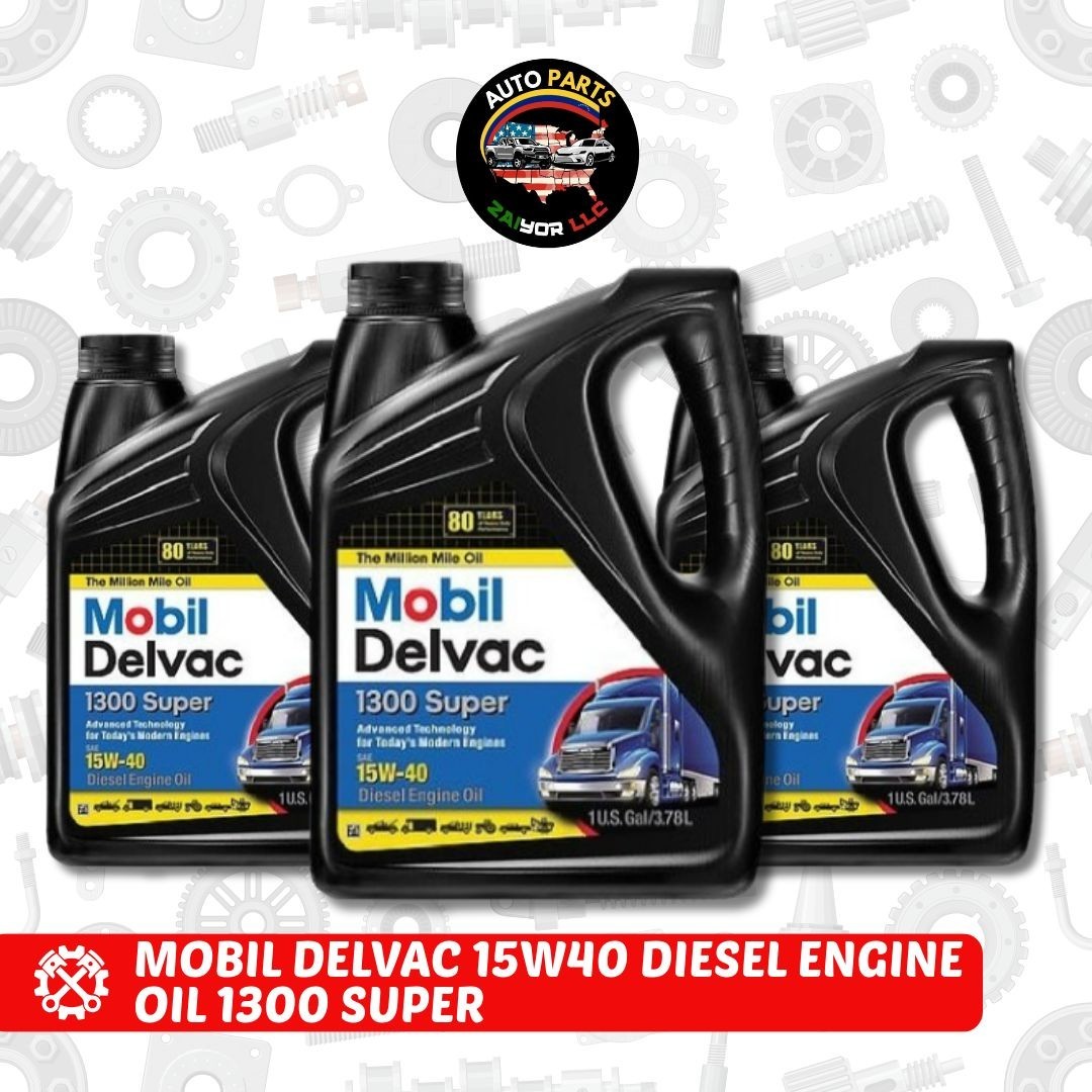 Mobil Delvac 1300 Super Heavy Duty Synthetic Blend Diesel Engine Oil 15W-40