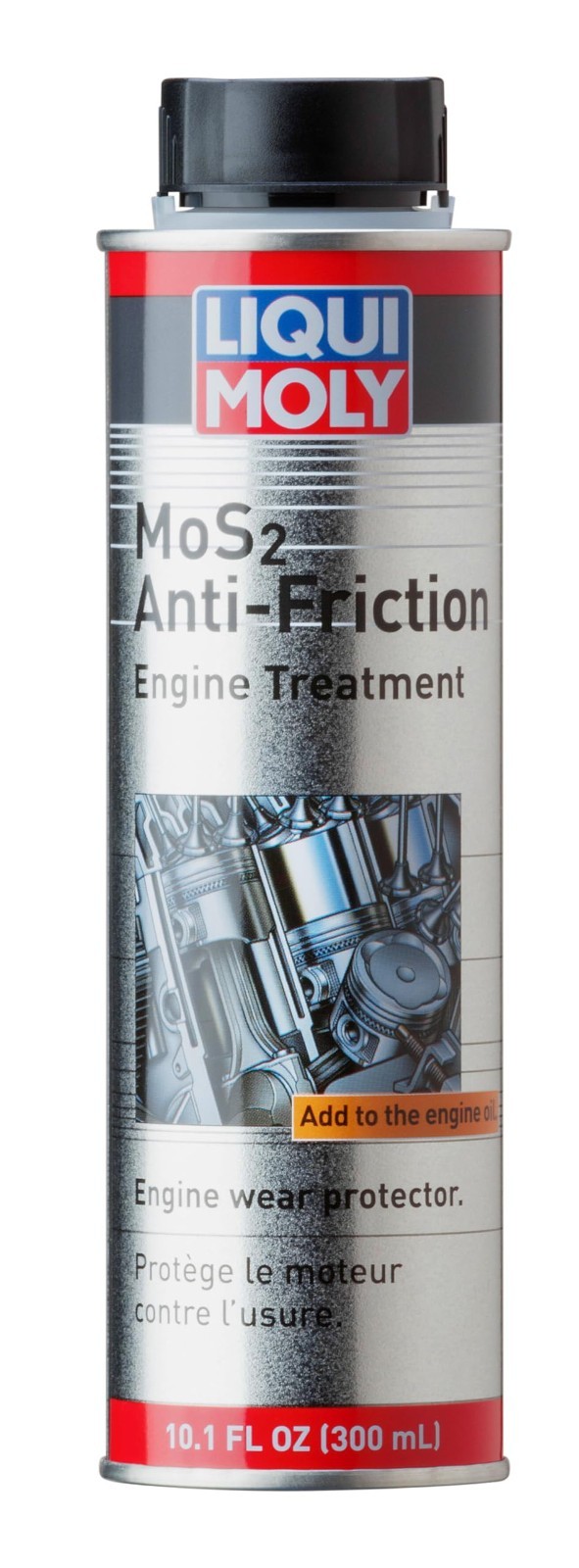Liqui Moly MoS2 Anti-Friction Engine Treatment | 300 ml | Oil additiveUS