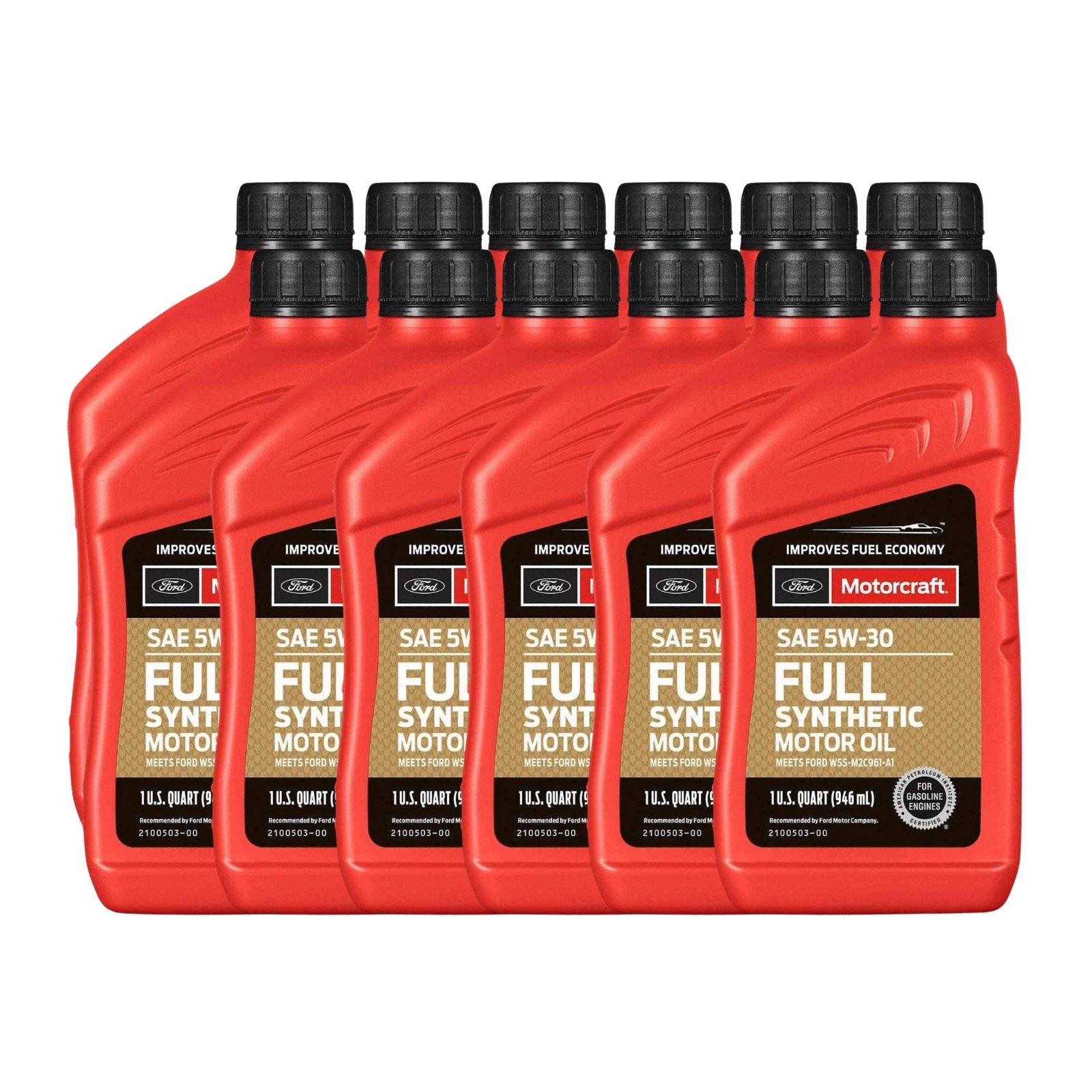 Motorcraft SAE 5W-30 Full Synthetic Engine Motor Oil Ford XO5W30Q1FS (12 Quarts)