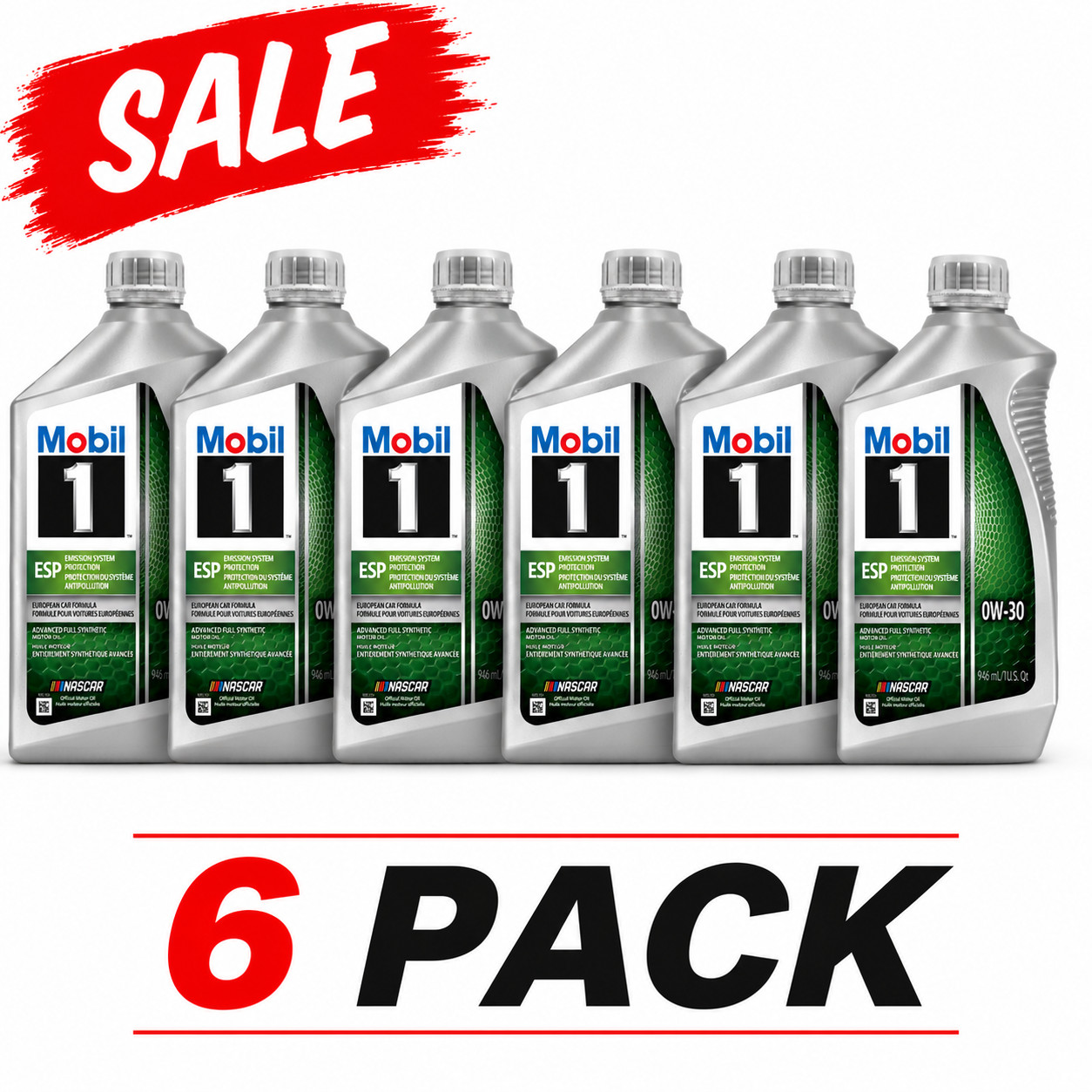 MOBIL 124547 ESP 0W-30; Mobil 1 Emission System Protection; Full Synthetic 1 Qt
