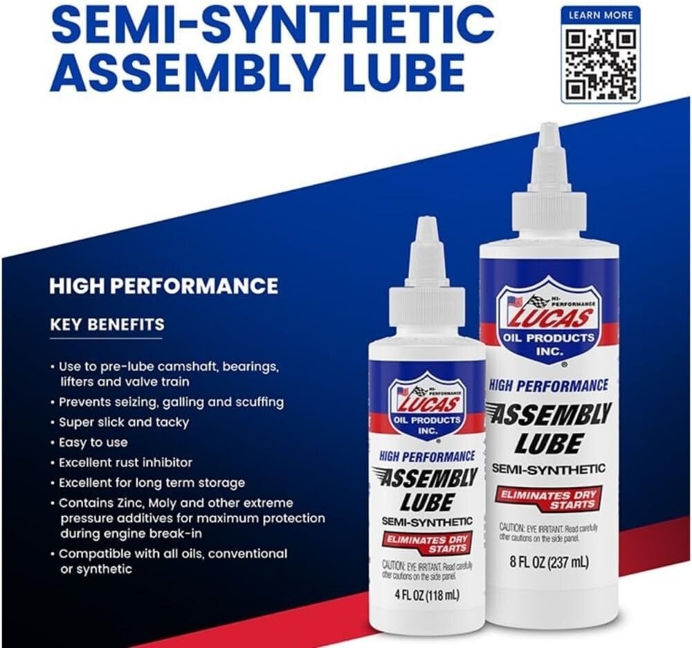 Lucas Oil 10153 High Performance Assembly Lube 8oz – 1 Pack