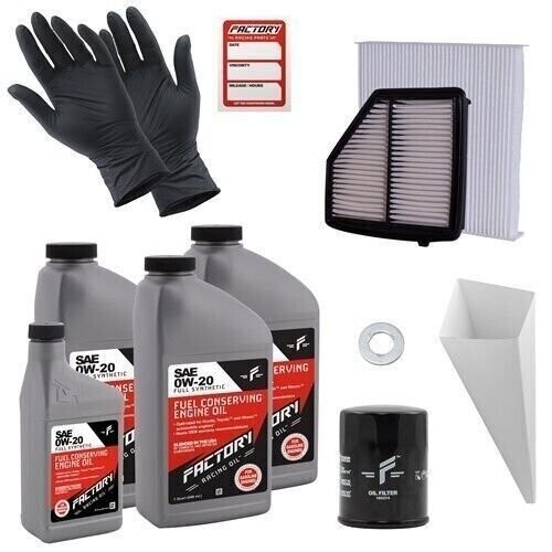 Factory Racing Parts 0W20 3.5Qt Oil Change Kit for Honda HR-V 1.8L 2016-2022