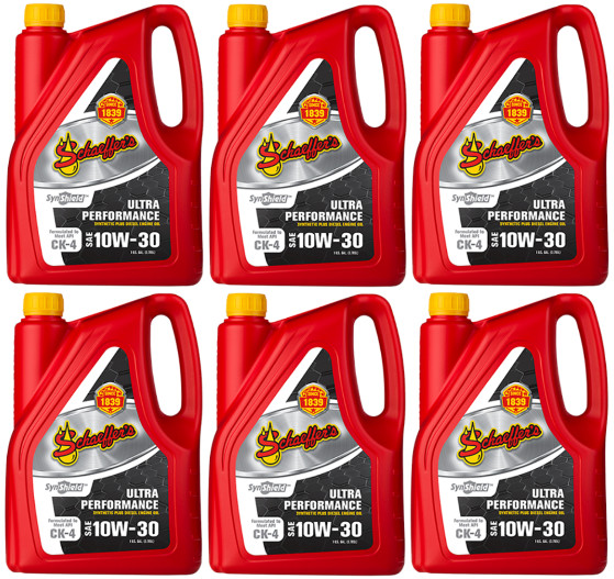 Schaeffers 722 SynShield® Ultra Performance Engine Oil 10W-30 (6 Gallons)