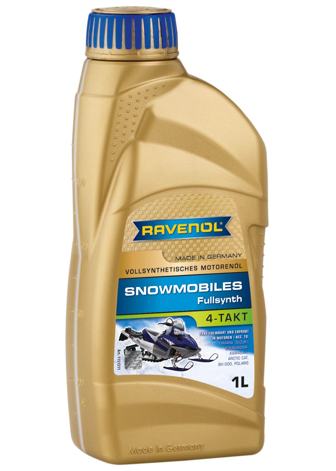 RAVENOL Snowmobile Oil 4-Stroke Full Synthetic – Ski-Doo Polaris Arctic Cat 1L