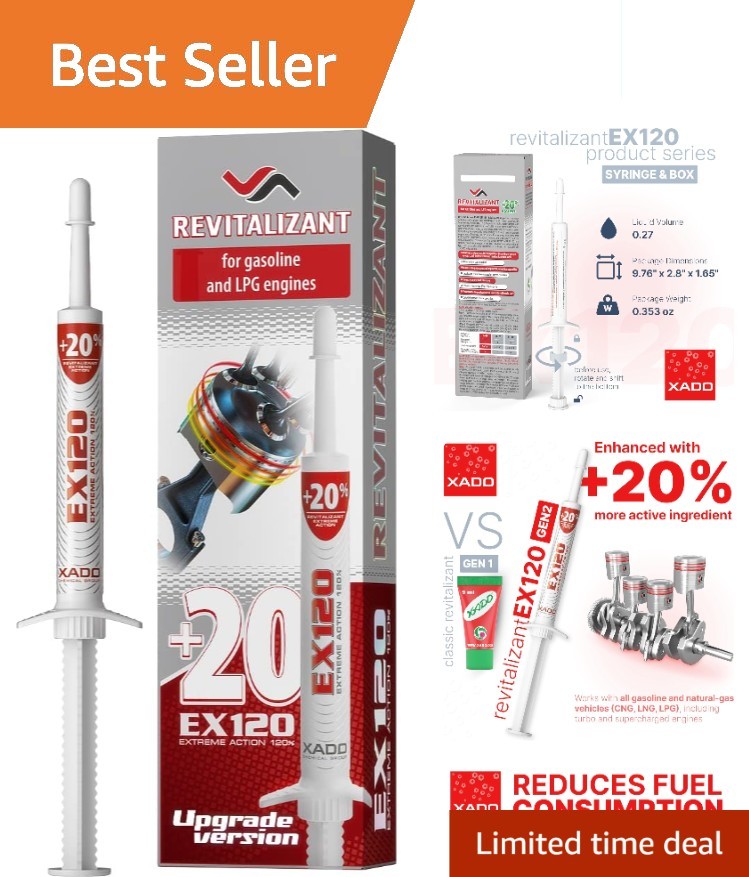 EX120 Engine Restore Motor Oil Additive – Ceramic Coating for Up to 60K Miles