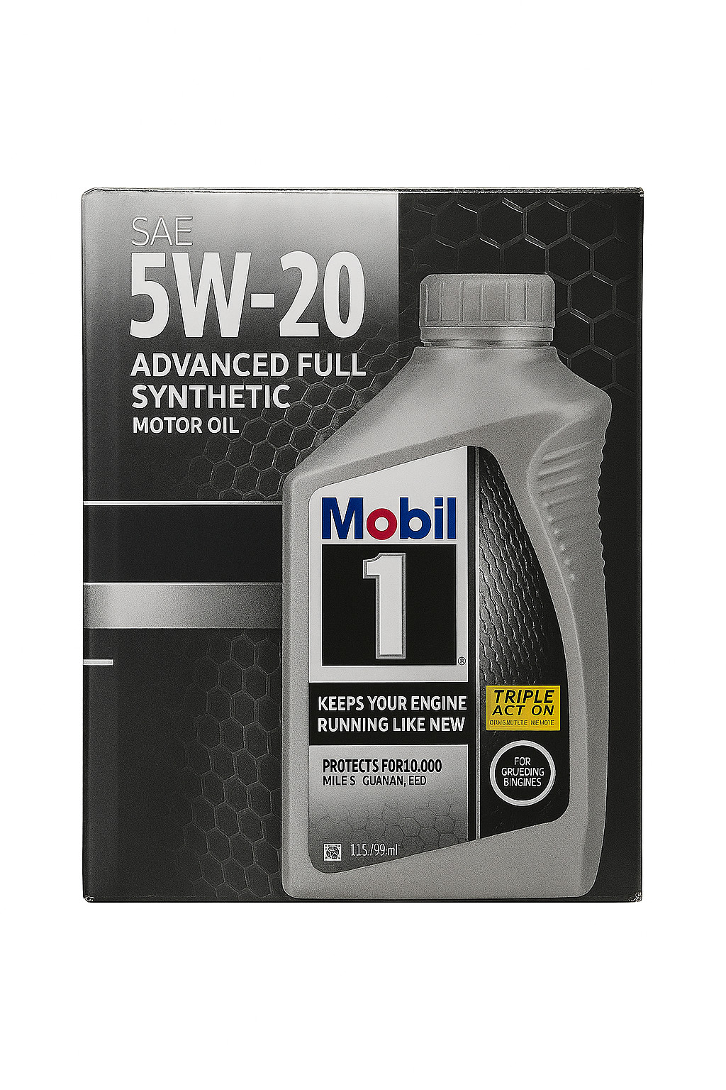 Mobil 5W-20 Advanced Full Synthetic Motor Oil, Case of 6 – 1 Quart Bottles