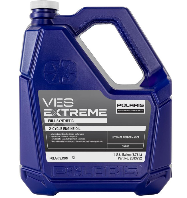 Polaris New OEM VES Extreme Full Synthetic 2- Cycle Oil Gallon (2883732)