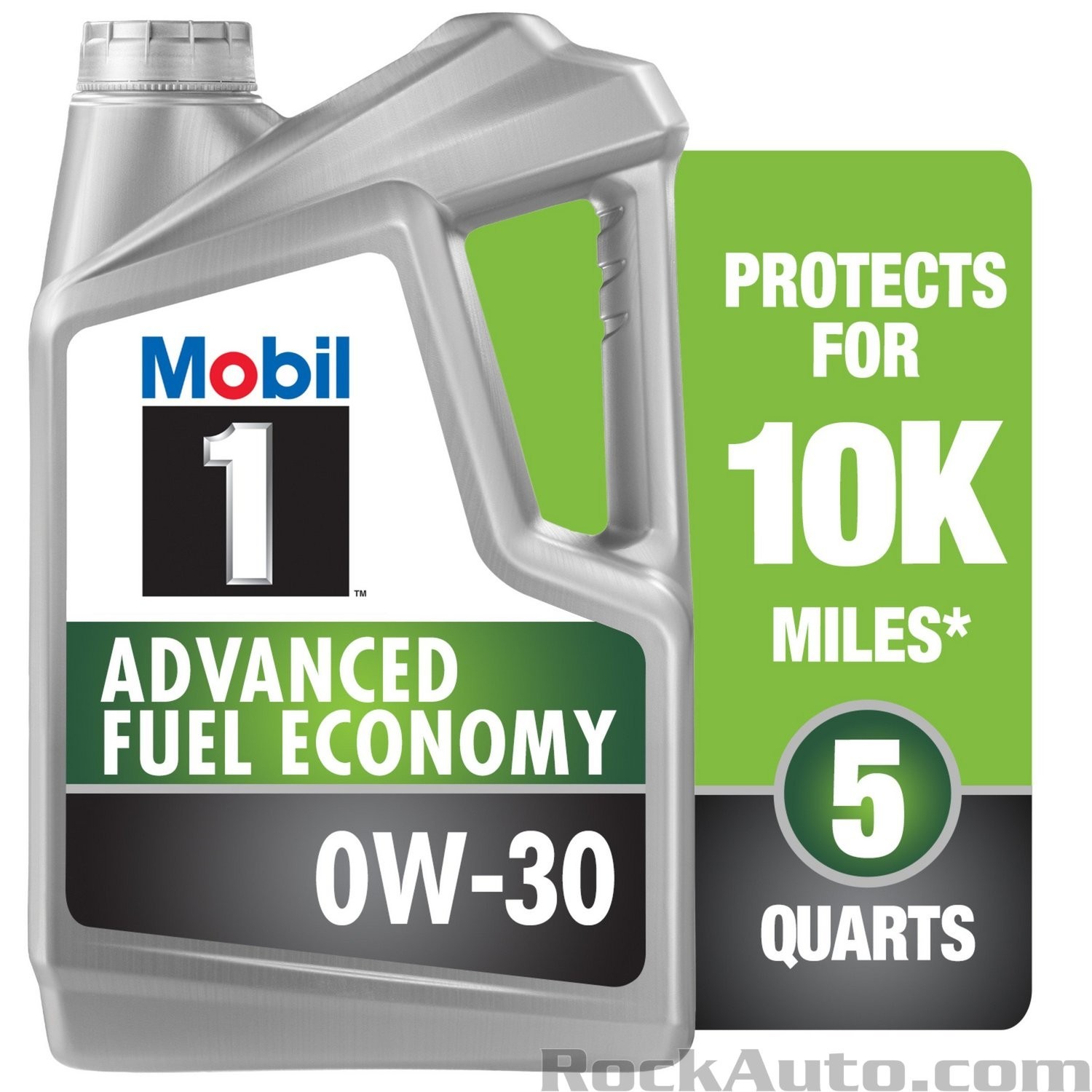 MOBIL 120761 0W30; Advanced Fuel Economy Full Synthetic Motor Oil 5 QT I