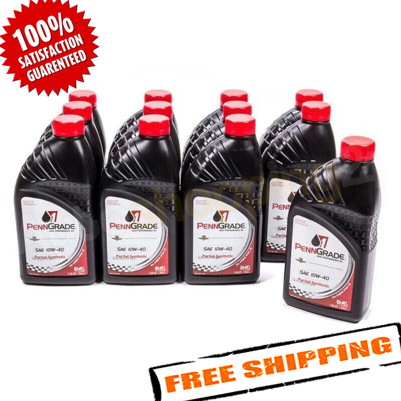 Penngrade 71446 High Performance Synthetic Blend Motor Oil, 1 Quart – Set of 12