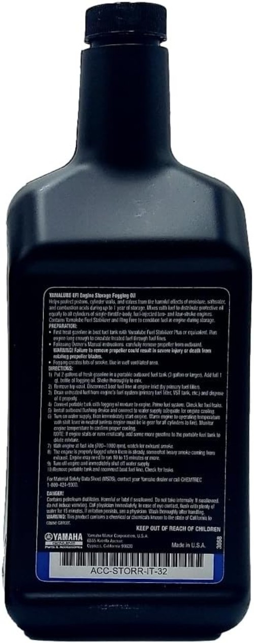 1 Quart Yamaha Yamalube Fogging Oil – Essential for Motorcycle Engine Care