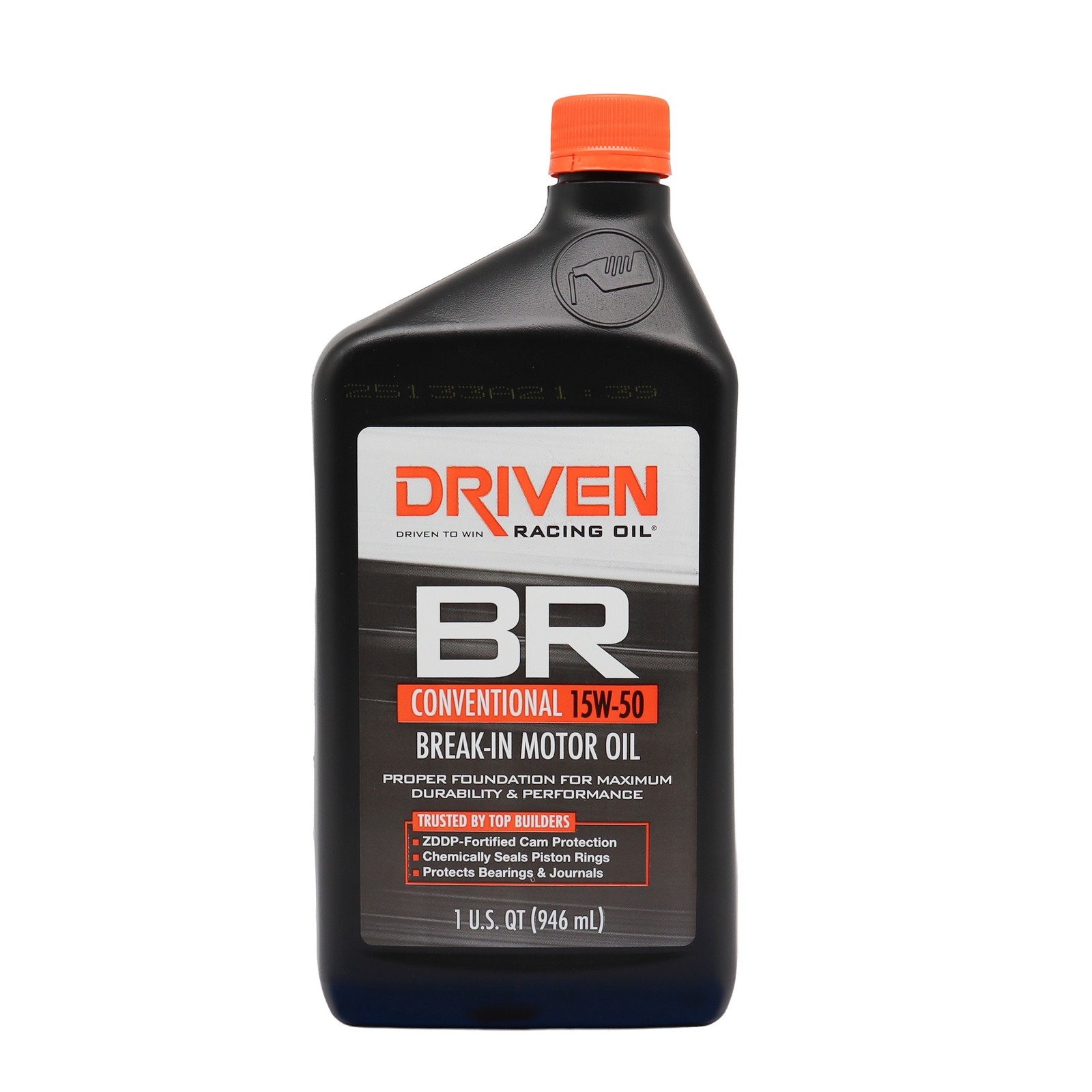 Driven Racing Oil BR 00106 Break-In Oil 15W50 High Zinc Conventional 1 Quart