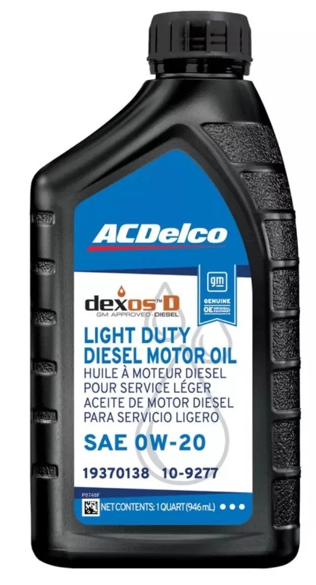 7x AC DELCO 3.0L LM2 DURAMAX DIESEL 0W-20 DEXOS D APPROVED OIL 19370138 10-9277