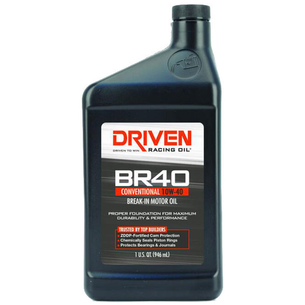 Driven Racing Oil 03706, BR40 Break-In Oil, Conventional 10W-40, 1 Quart