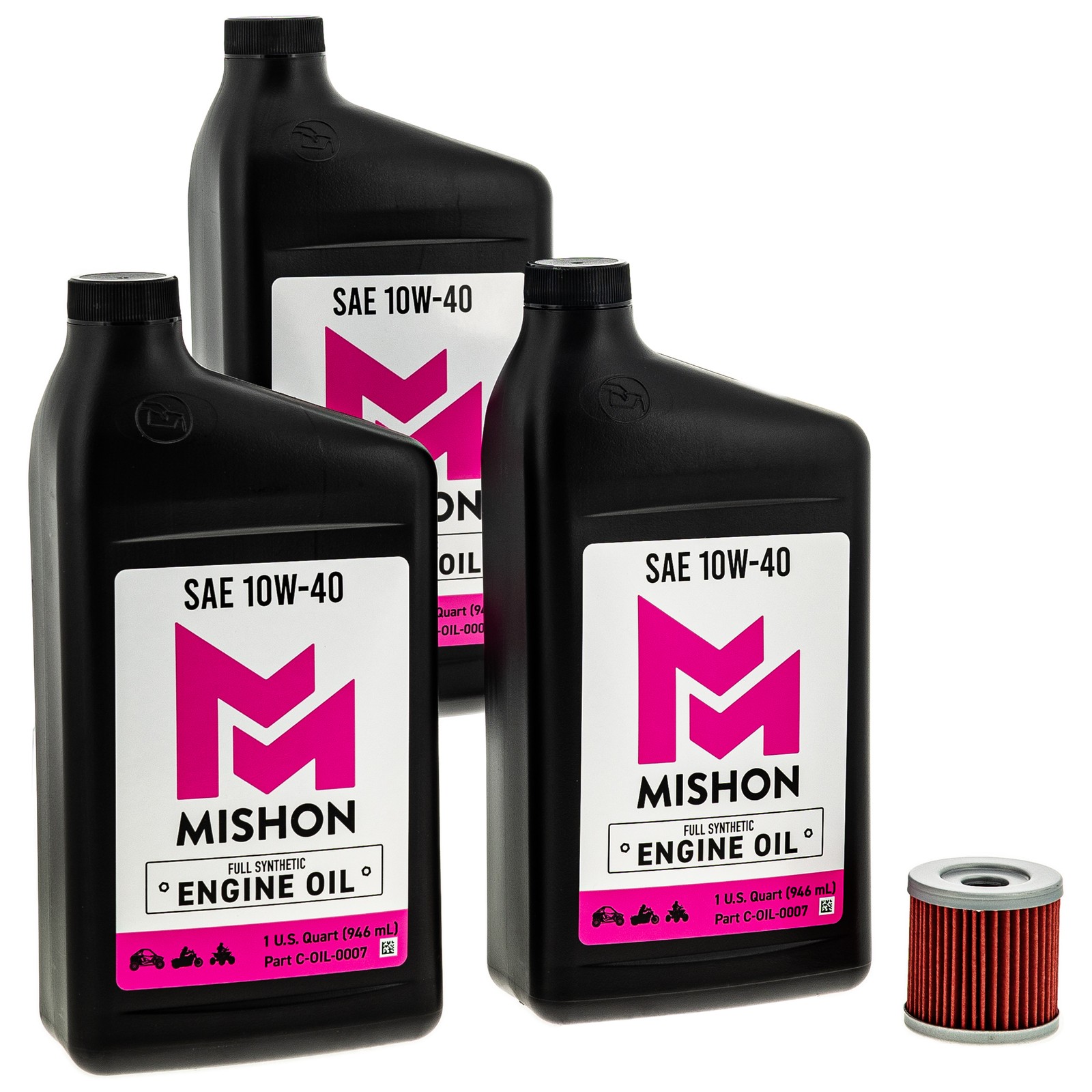 MISHON Engine Oil Change Kit for Arctic Cat 400 DVX ATV 2004-2008