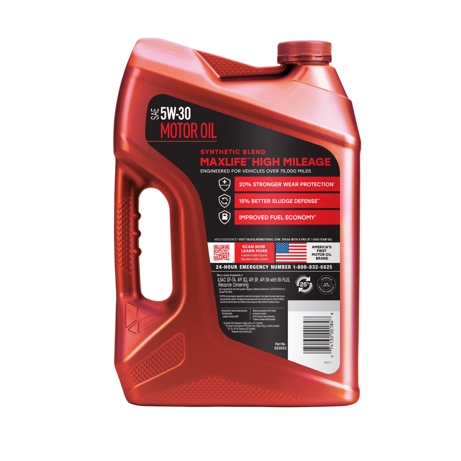 NEW 2 pack Valvoline MaxLife High Mileage 5W-30 Synthetic Blend Motor Oil 5 Qt