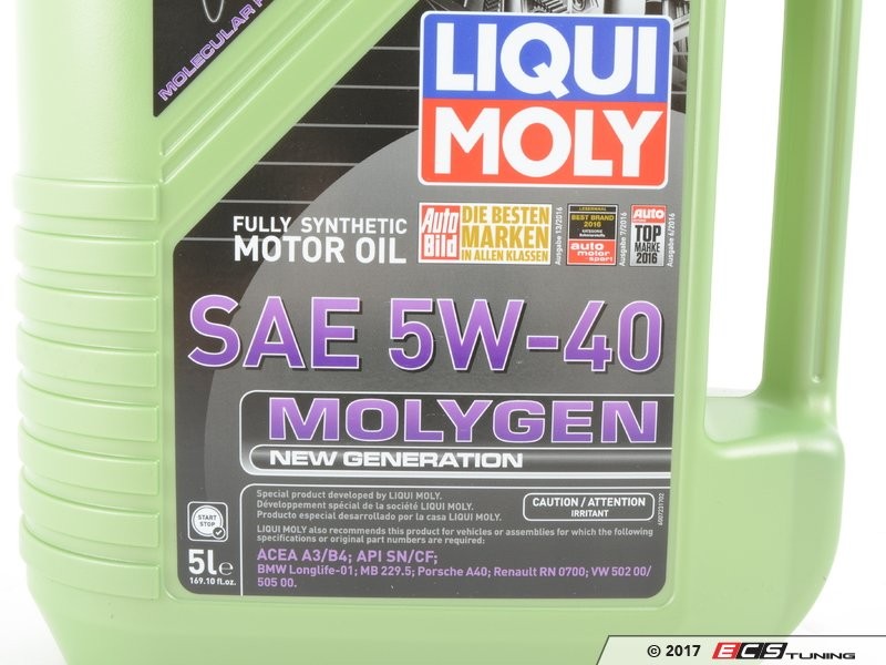 Liqui-Moly – Molygen New Generation Engine Oil (5w-40) – 5 Liter – 20232