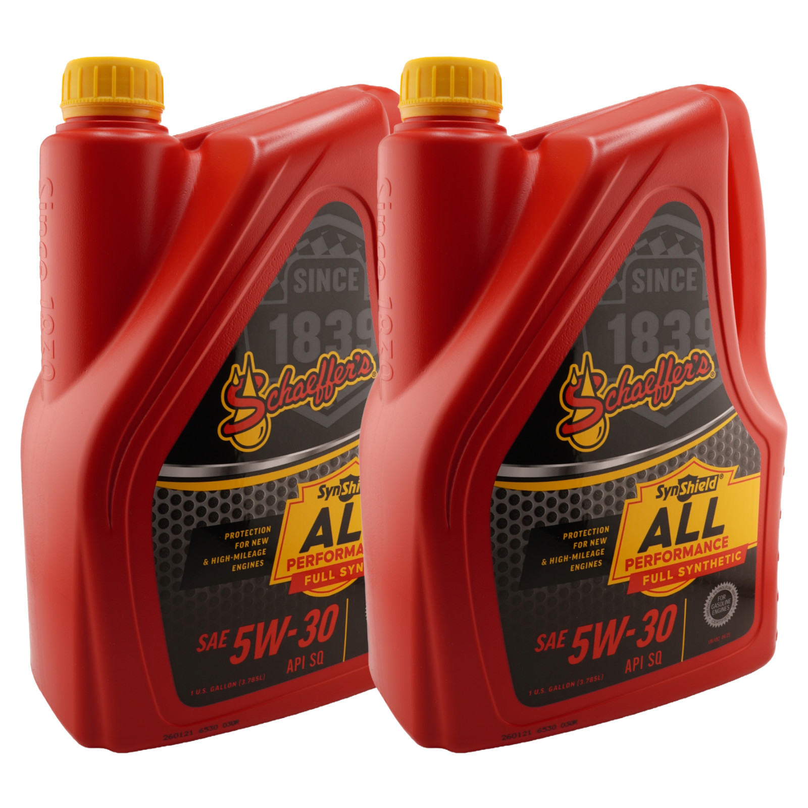 Schaeffer’s 6530 SynShield Full Synthetic 5W-30 Engine Oil, 1 Gal. – 2 Pack