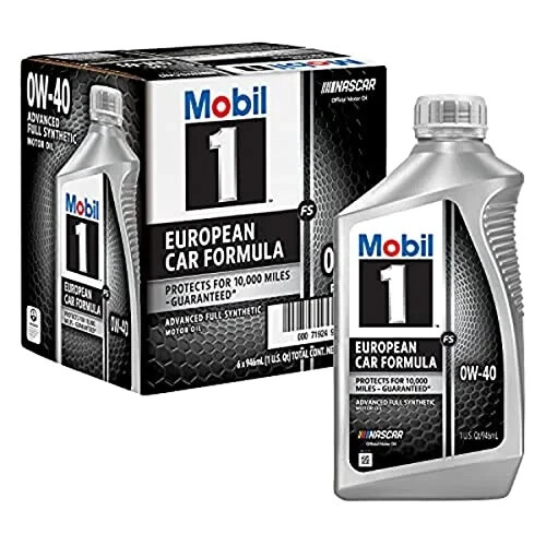 MOBIL 1 FS EURO 0W40 MOTOR OIL 6/1 QTS (PACK OF 6 + FREE SHIPPING)