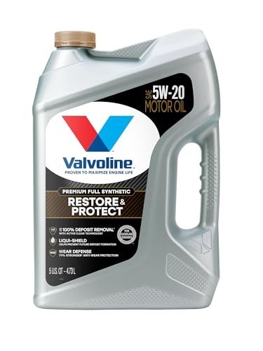 Full Synthetic 5W-20 Motor Oil, 5 Quart – Restore & Protect Engine Performance