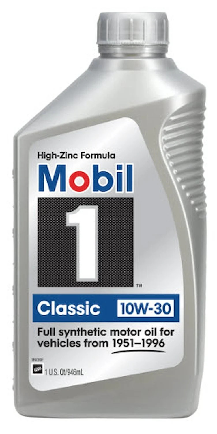 Mobil 1 128287-1 Classic 10W-30 Full Synthetic Motor Oil w/High Zinc Content