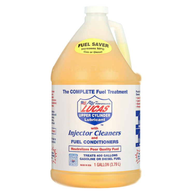 Lucas Oil 10013 Fuel Treatment for Gasoline & Diesel Engines 1 Gallon 7.5 Pound