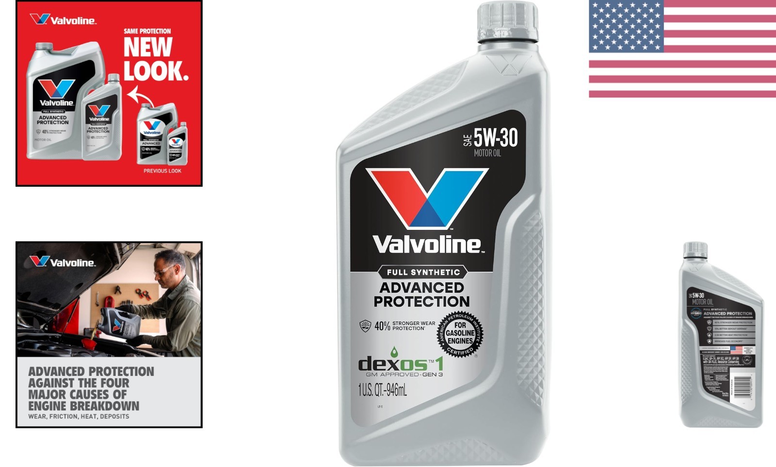 Advanced Full Synthetic SAE 5W-30 Motor Oil 1 QT