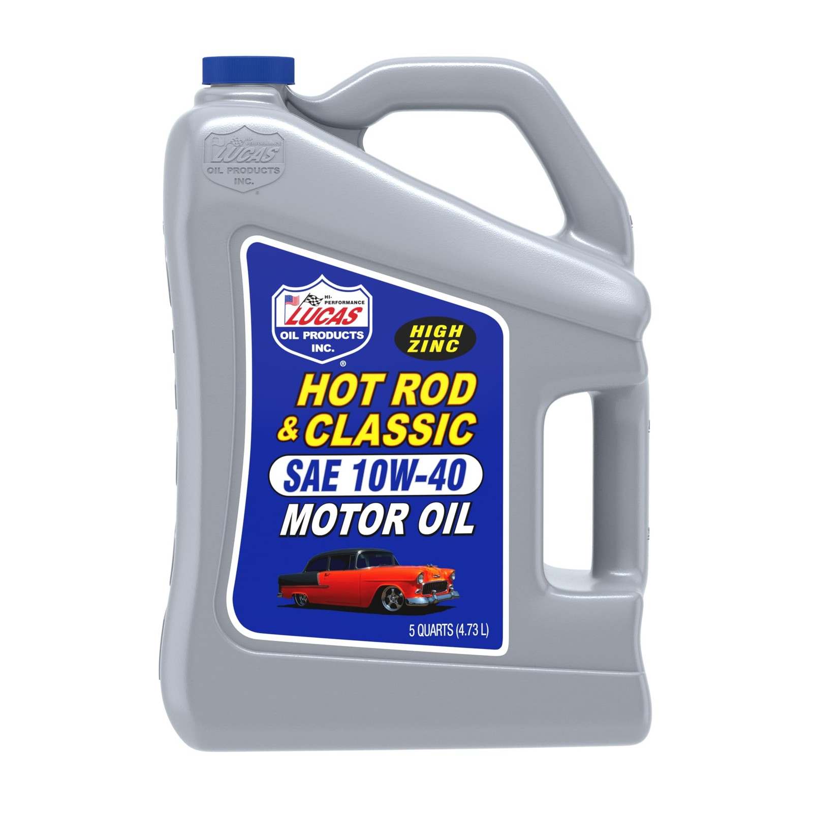 Lucas Oil 10683 Hot Rod & Classic Car SAE 10W-40 Motor Oil, 5 Qt