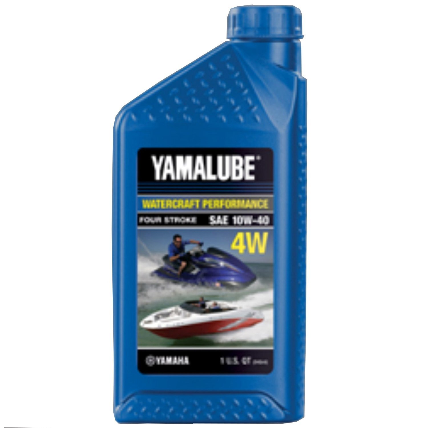Yamaha LUB-10W40-WV-12 Yamalube 10W-40 4W Watercraft Waverunner Oil Quart;…