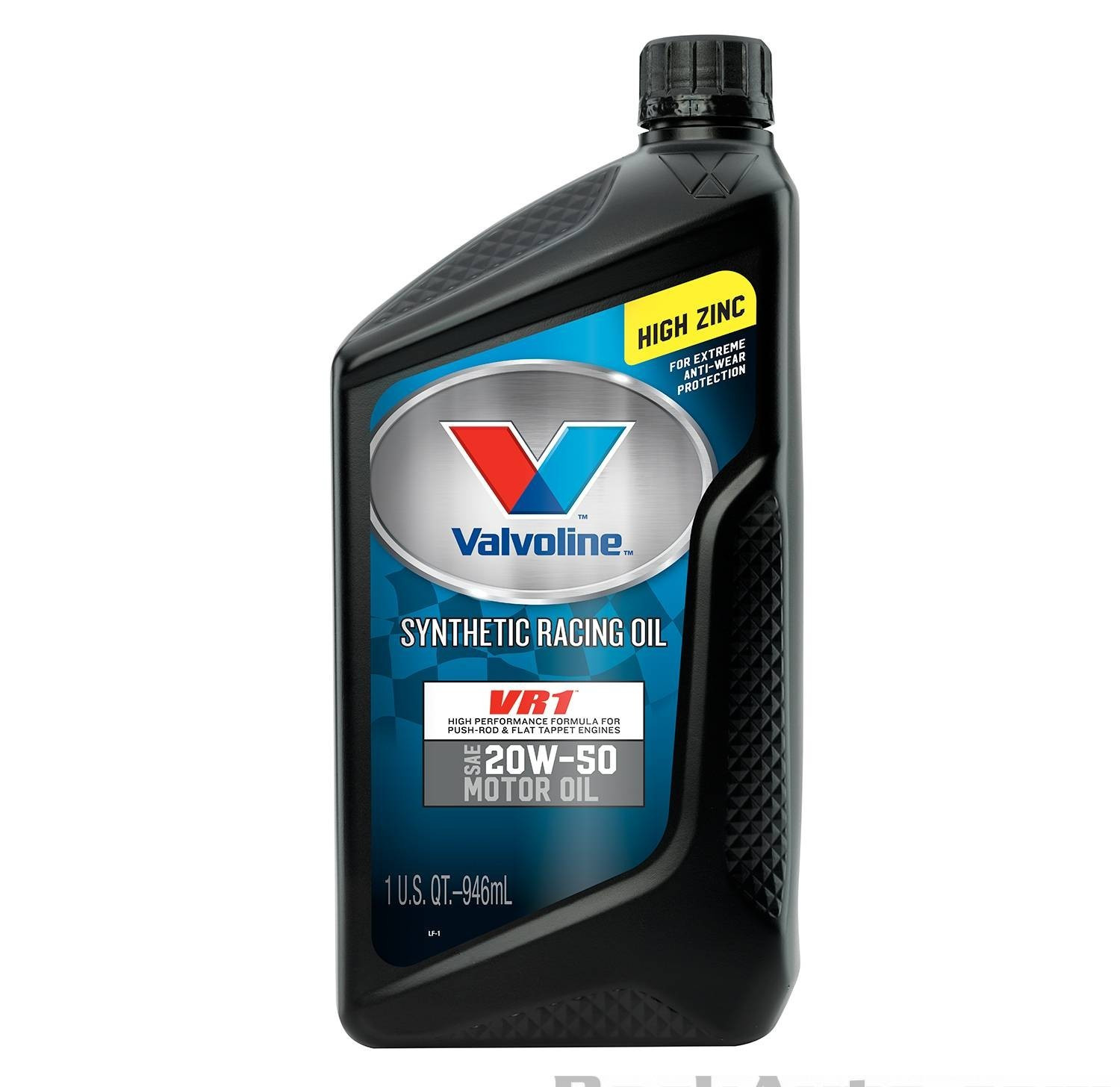 10 PACK- VALVOLINE 679082 VR1 Full Synthetic Racing Motor Oil; SAE 20W-50; Quart